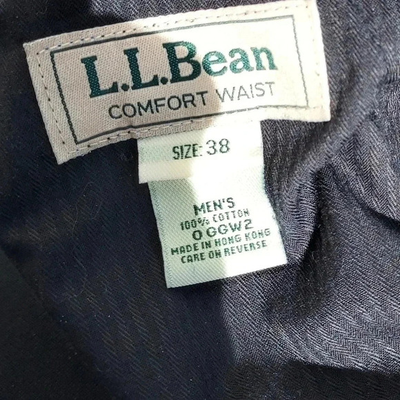 L.L.Bean Comfort Waist Dark Blue Mens Pants Size 38 - Picture 11 of 12